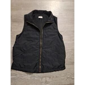 Umgee Womens Lightweight Zip Up Vest Black Size Small NICE!